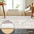 thumbnail image 7 of Ultrug Floral Area Rug Soft Non Slip Vintage Rugs for Living Room Bedroom Home Deocr Flower Carpet,5'x8',Black, 7 of 7