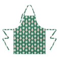 thumbnail image 2 of Green Christmas Tree and Snowflake Apron-Garden Aprons for Women with Pockets-Cotton Linen Waterproof Kitchen Cooking Gardening Aprons Adjustable for Kitchen,Cooking,BBQ and Salon 32"x27", 2 of 7