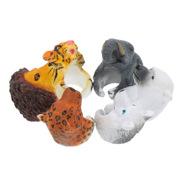 OFFIGAM 6pcs Assorted Color Animal PVC Party Bag Fillers for Christmas and Holiday Celebrations