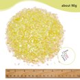 thumbnail image 2 of 45sets Plastic Tube Beads Yellow 5.5x2.5x2.5mm, 2 of 6