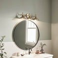 thumbnail image 2 of 45945CPZ Kichler Lighting Clyde - 3 Light Bath Vanity Approved for Damp Locations - with Vintage Industrial inspirations - 7.25 inches tall by 26.25, 2 of 11