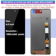 thumbnail image 6 of for Moto G Stylus 5G 2022 Screen Replacement G Stylus 2022 Display XT2211-1,XT2215-4 Digitizer XT2211DL LCD Touch Screen Assembly Repair Parts(not for G Stylus 5G 2021,G Stylus 2020/2021), 6 of 9