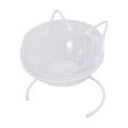 thumbnail image 2 of oshhnii Elevated Cat Feeder Bowl Dish Iron Rack Detachable Stylish Stable Base for Puppy single bowl white, 2 of 9