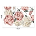 thumbnail image 2 of EFINNY Watercolor Pink Flowers Wall Decal, Blooming Peony Floral Flowers Sticker for Girls Bedroom Wedding Party Decoration, 2 of 8