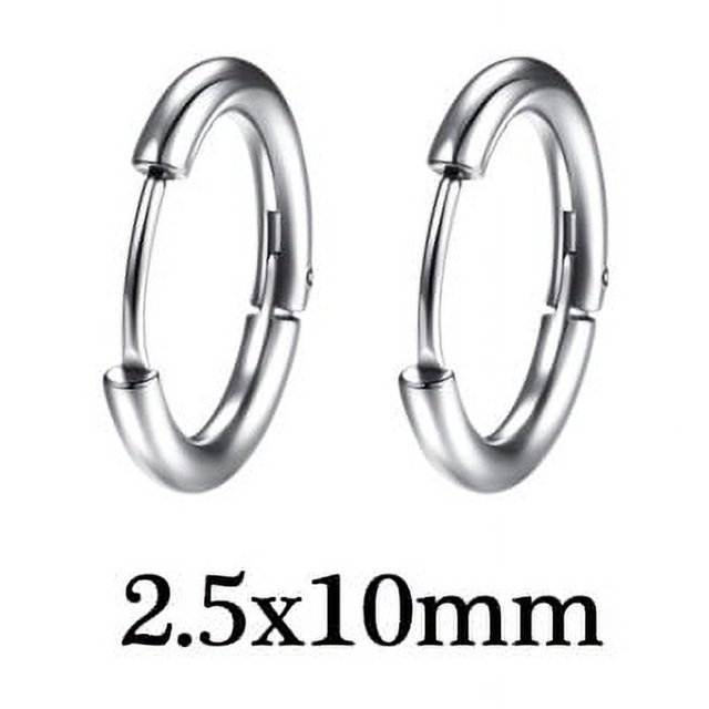 Pendientes de personalidad, pendientes de moda, pendientes pequeños de joyería de acero inoxidable para hombre, ideales para hombres y mujeres.