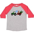 thumbnail image 3 of Inktastic Plaid Christmas Tractor with Cute Reindeer Boys or Girls Toddler T-Shirt, 3 of 5