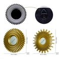 thumbnail image 4 of Juego de espejos decorativos para la decoración de paredes. El espejo Sunlight se utiliza para la decoración de paredes de salas de estar, cada pieza mide 25 cm. El espejo de pared de metal, 4 of 7
