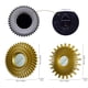 thumbnail image 4 of Juego de espejos decorativos para la decoración de paredes. El espejo Sunlight se utiliza para la decoración de paredes de salas de estar, cada pieza mide 25 cm. El espejo de pared de metal, 4 of 7