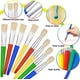 thumbnail image 4 of Pinceles para pintar para niños, 16 pinceles para niños con cerdas duraderas, pinceles redondos y planos fáciles de limpiar para acuarela con aceite acrílico, 4 of 5