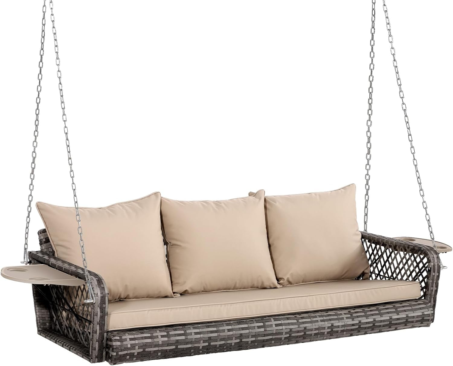 Better homes & gardens camrose farmhouse wicker porch swing best sale