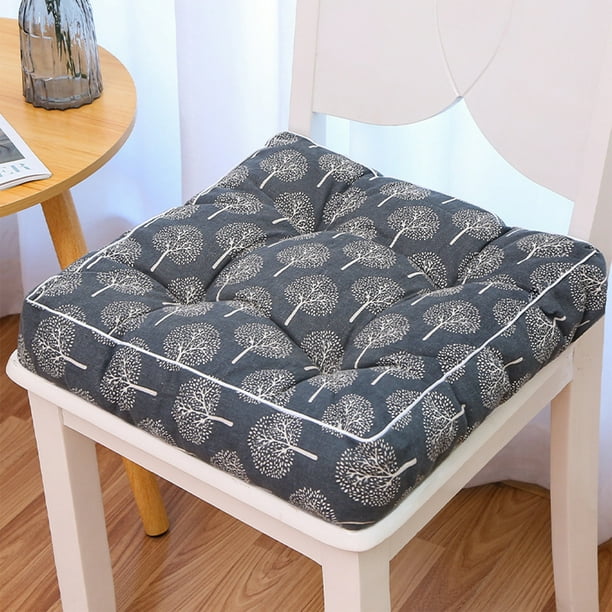 pstuiky Cojín para silla de oficina taburete para aula cojín para silla cojín para suelo cojín cuadrado y de lino cojín cuadrado para silla