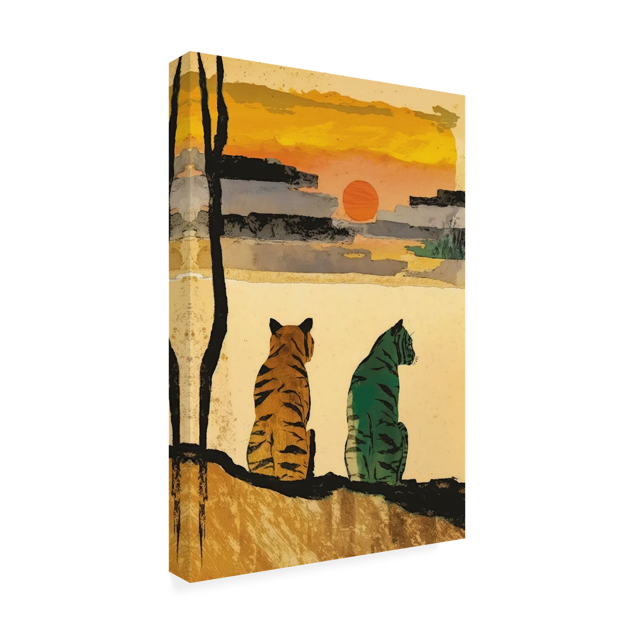 Trademark Fine Art Treechild  Resting Tigers Canvas Wall Art