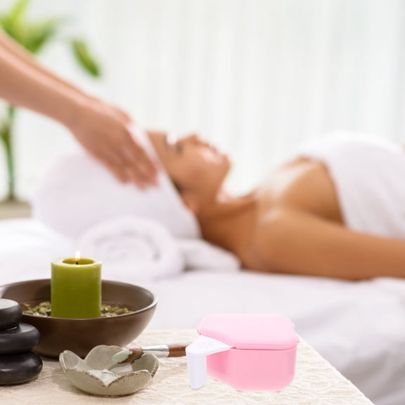 Soimiss Denture Cleaning Case Retainer Cup PP Pink 1Pack