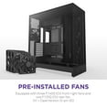 thumbnail image 3 of NZXT CMH92FB01 H9 Flow ATX Mid-Tower PC Case Dual Chamber Black, 3 of 8