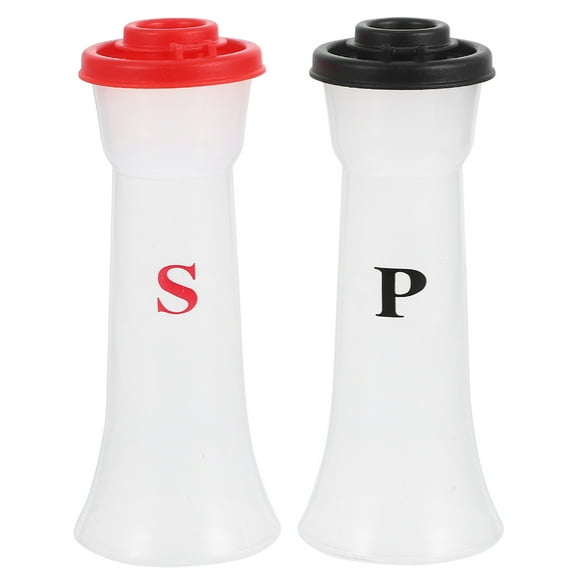 KAKOWELY salt and pepper shakers 2pcs Portable Salt And Pepper Shakers For Kitchen Seasoning Jars For Cookouts And Picnics Plastic Shaker Sets Outdoor Events And Camping Travel Spice Containers