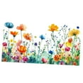 thumbnail image 4 of Pegatina de vidrio decorativa con diseño de flores multicolor, elegante calcomanía para ventana, para sala de estar, dormitorio y baño., 4 of 8