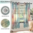 thumbnail image 5 of Painting Colors Blackout Curtains Thermal Insulation 63 inch Grommet for Bedroom Living Room Bathroom Kitchen Windows 2 Pack, 5 of 6