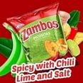thumbnail image 5 of Zambos Plantain Chips: Spicy with Chili,Lime and Salt (Tajaditas de Plátano con Chile + Limón y Sal) Crunchy with spicy taste that many like | Salvajes del Trópico | 5.46 ounces (155grams) 12 pack, 5 of 7