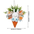 thumbnail image 1 of 2025 Easter Bunny Wreath For Front Door Garland Decoration Hanging Party Cartoon Rabbit Tail Simulation Snowman Outdoor Wreaths, 1 of 4