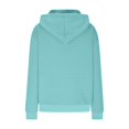 thumbnail image 4 of Long Sleeve Pullover Hoodie for Women - Stylish Button-Down Front, Drawstring Hood, and Soft Fabric Sky Blue, 4 of 6
