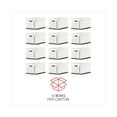thumbnail image 4 of Universal 9523201 12 in. x 15 in. x 10 in. Medium-Duty Lift-Off Letter/Legal File Lid Boxes - White (12/Carton), 4 of 6