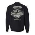 thumbnail image 2 of Harley-Davidson Men's Beveled Crew-Neck Pullover Fleece Sweatshirt - Black (2XL), Harley Davidson, 2 of 2