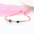 thumbnail image 4 of gold-plated crystal evil eye bracelet, 4 of 5