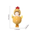 thumbnail image 2 of Regalos de Pascua para las Niñas Chick Hat Pot Belly Girl Colgante de Huevo de Embrague, Decoración de Escena Festiva Rosa de 14x8x6cm para Mesa, Árbol Y Apoyos de Fiesta, 2 of 6