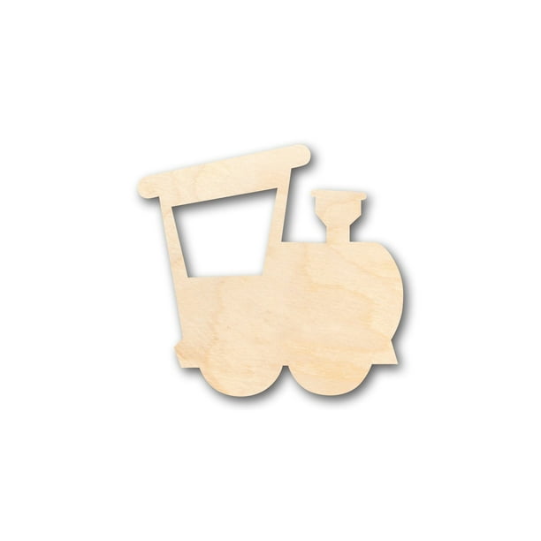 Unfinished Wood Train Shape Craft up to 36" DIY 20" / 1/