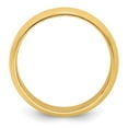 thumbnail image 2 of 14k Yellow Gold 8mm Half Round with Edge Wedding Band Size 12.5 HRE080, 2 of 5