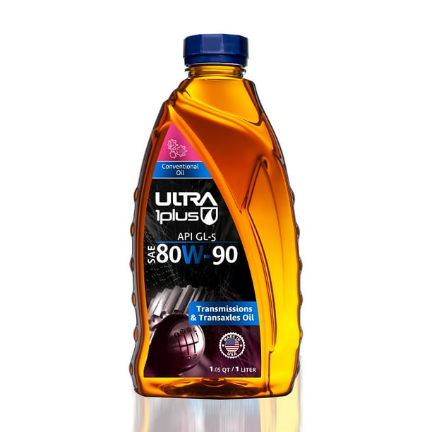 Ultra1Plus SAE 80W90 Conventional Gear Oil, API GL5 Quart Walmart