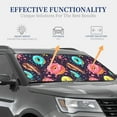 thumbnail image 4 of Haiem Donuts1 Windshield Sun Shade: Universal Foldable 2-Piece Car Front Window Sunshade - Blocks Uv Rays, And Reduces Heat,Essential Car Accessory Medium, 4 of 7