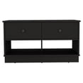 thumbnail image 1 of TUHOME Hamilton Storage Bench  Engineered Wood Entryway Benches in  Black, 1 of 7