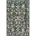 thumbnail image 2 of Wondo Washable Area Rug 5x8 - Traditional Floral Living Room Rug Stain Resistant Soft Bedroom Rug, For Under Table Living Room Indoor Rug, Black, 2 of 8