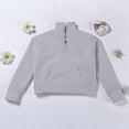 thumbnail image 6 of Girls Boys Hoodie Quarter Zip Pullover Sweatshirts Solid Pullover Sweatshirts Cropped/Oversized Hoodie Workwear Hoodie Teen Clothes 13-14 Years, 6 of 8