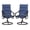 Blue-Padded, variant on Sophia & William Patio Dining Swivel Chairs Outdoor Padded Textilene Chairs Set of 2, Blue