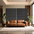 thumbnail image 3 of Home Metal Privacy Screen 72" H x 47" W, Outdoor Privacy Screens and Panels, Freestanding Decorative Fence for Patio Lawn Garden Deck Balcony, Outdoor Divider with Stand, 3 of 7