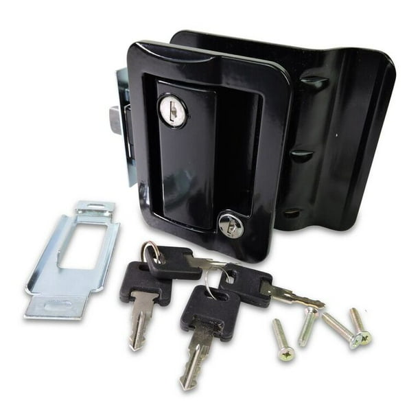 New Black RV Entry Door Lock w / deadbolt Camper Travel Trailer