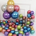 thumbnail image 3 of Globos de fiesta 60 piezas Globos de látex metálicos de colores surtidos Globos de helio de cumpleaños Adepaton  ZJWJ085, 3 of 5
