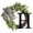 H H, variant on Giunmcul up to 50% Off 26 Letters Decorative Wreath Door Hanging Home Decor Letters with Knot Pendant Rattan Ring Wall Decoration Window Decoration Pendant