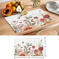 thumbnail image 6 of Pink Red Flowers Placemats Set of 12, Wildflowers Leaf Butterfly Non-Slip Place Mats Washable Table Mats for Kitchen Dining Table Decorations Indoor/Outdoor, 6 of 9