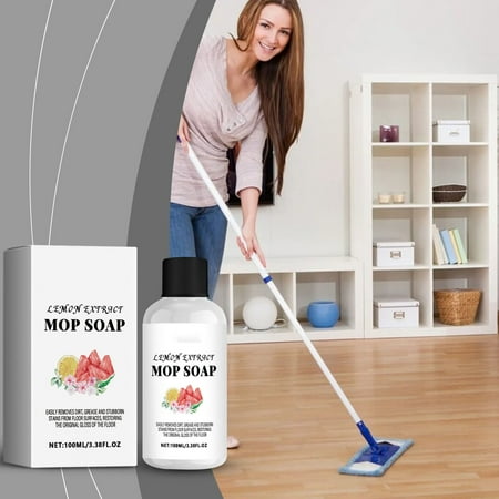 Cevemin Professional 100ml Floor Cleaner Liquid – Powerful Stain Remover for Grease Dirt & Stubborn Marks | Eco-Friendly Safe on All Floor Types | Restores Original Shine with Fresh Fragrance