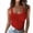 Red, variant on Tank Tops for Women Womens Solid Tank Tops Sleeveless U-Neck Base Shirt Summer Casual Workout Tees
