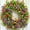 A, variant on Clearance!Loyerfyivos Plastic colorful wreath,plastic colorful eucalyptus wreath,spring and summer colorful leaves wreath,spring and summer decorative door hangings,spring and summer wreath,33cm