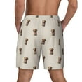 thumbnail image 4 of Uemuo Labrador Retriever Dog Pattern Mens Swim Trunks Quick Dry Board Shorts with Mesh Lining, Stretch Beach Shorts Quick Dry No-Chafing Board Shorts-Medium, 4 of 9