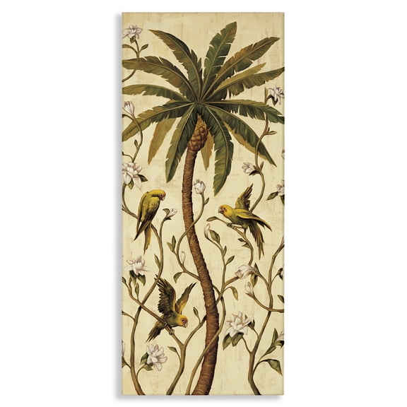 Stupell Industries Bohemian Parrots & Jungle Botanics Canvas Art, 10 x 24, by Rodolfo Jimenez