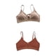 thumbnail image 1 of acolchado de 2 piezas para mujer, elástico, diario, suave, con tiras Yuyangstore Sujetador de encaje con aros, 1 of 8