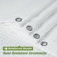 thumbnail image 4 of Inosoo Thick Waffle Weave Shower Curtain, 256 GSM Luxury Hotel Fabric Shower Curtains for Bathroom, 72"x 72"Heavy Duty Cloth Bath Curtain, White, 4 of 13