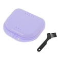 thumbnail image 1 of Ofertas Únicas 1 Juego de Caja de Braces con Cepillo Mini Caja de Almacenamiento de Braces Color Púrpura Claro, 1 of 5