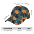 thumbnail image 2 of Pofeuu Owls In Cartoon Style Print Adult Adjustable Embroidered Graphic Baseball Hat for Men and Women, 2 of 6